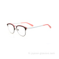 Fashion Custom Logo Double Color Everbow Metal Optical Cames Frames